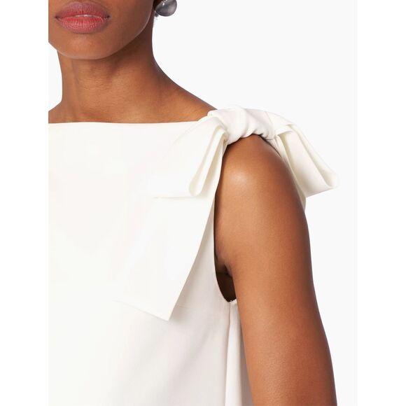 NWT Carolina Herrera Bow Strap Shift Dress Size 12 $1490 - Picture 4 of 12